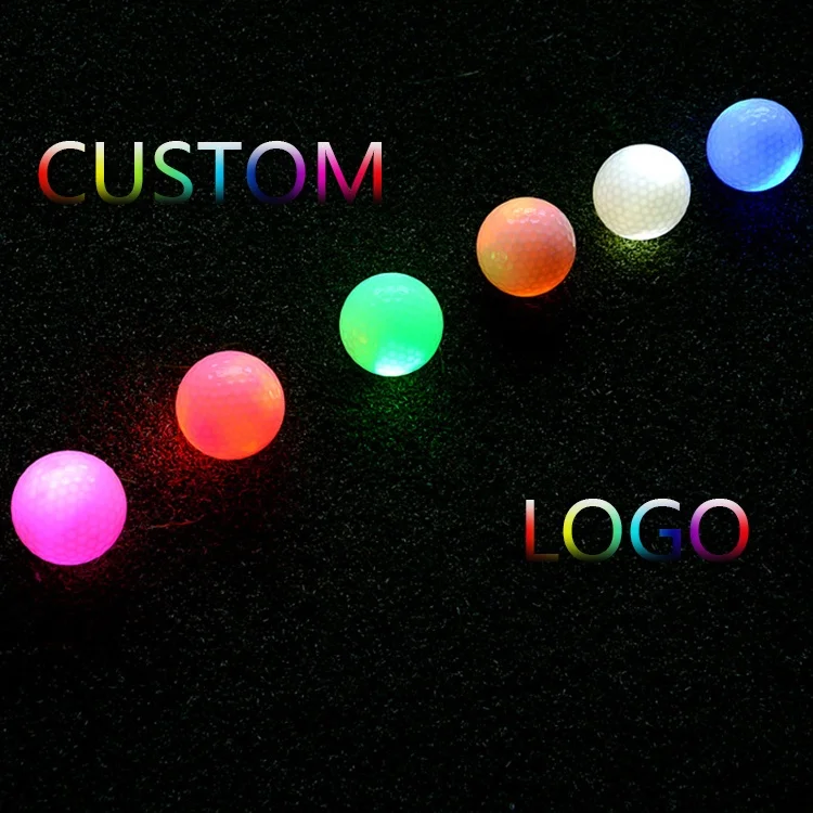 High Quality Golf Ball Led Glow Golf Driving Range Balls Outdoor Night Light Practice Training Golf Balls
