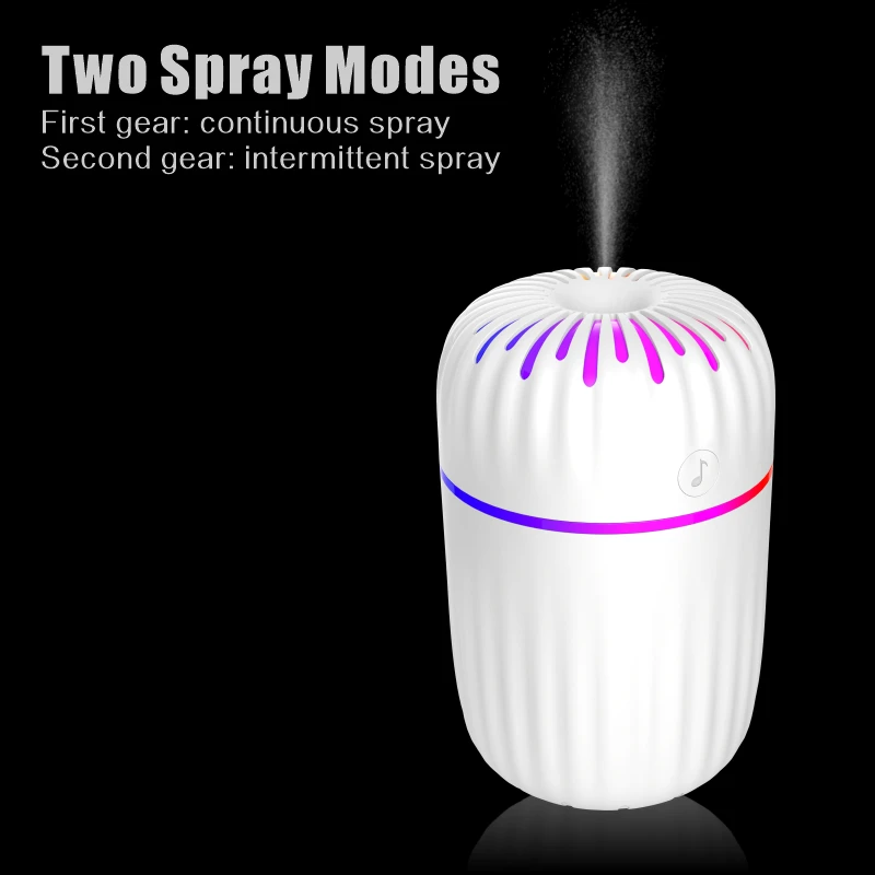 300Ml Portable Mini Usb Atomizer Spray Aromatherapy Air Humidifier Diffuser For Household, Office And Vehicle Mounted Use