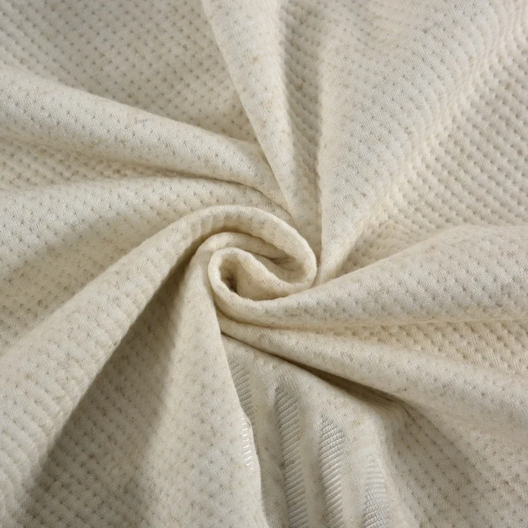 
Comfortable Nature Organic Cotton and Linen fiber Jacquard fabric TPU back waterproof mattress protector mattress cover 