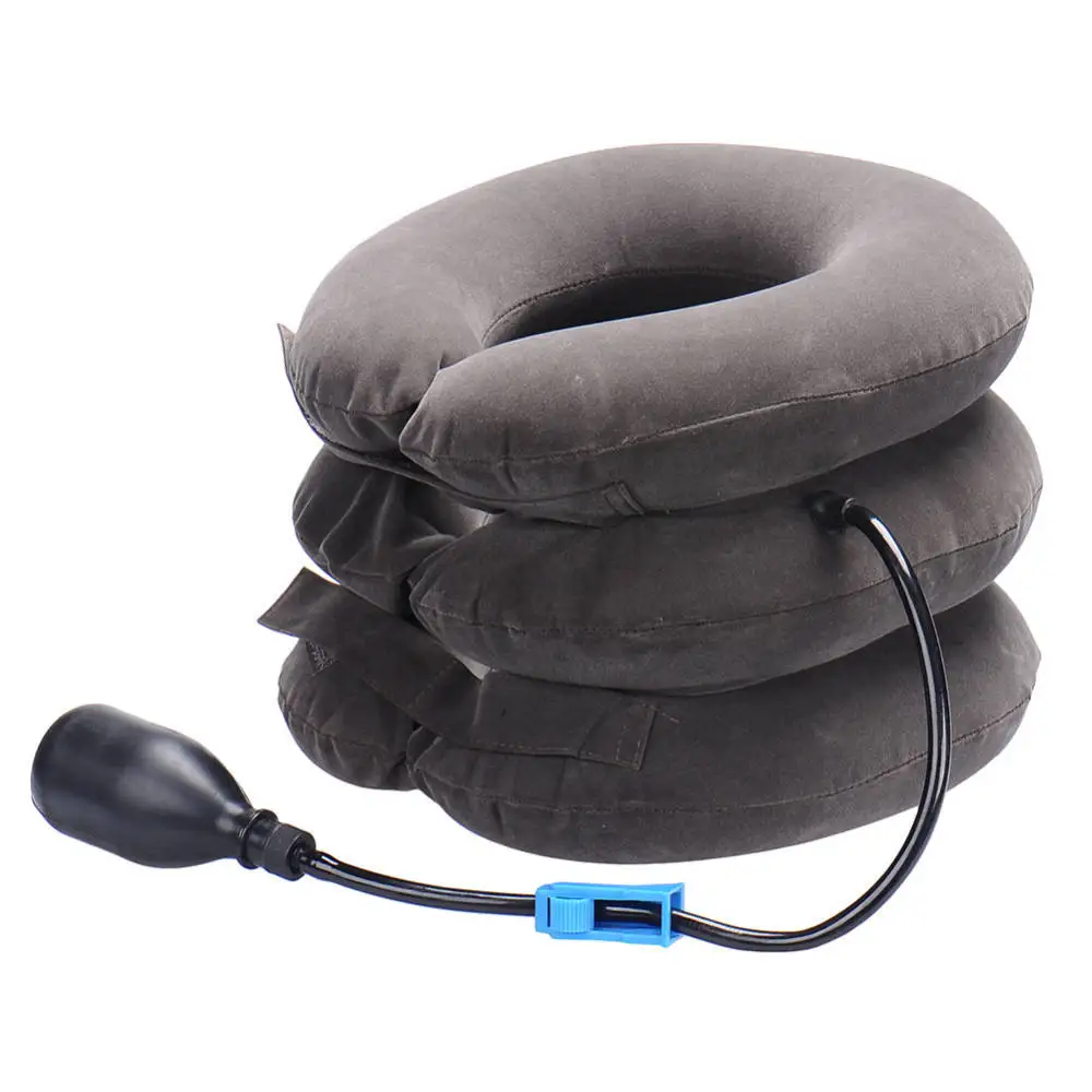 Adjustable Inflatable Neck Stretcher Cervical Neck Traction Device for Neck Pain Relief
