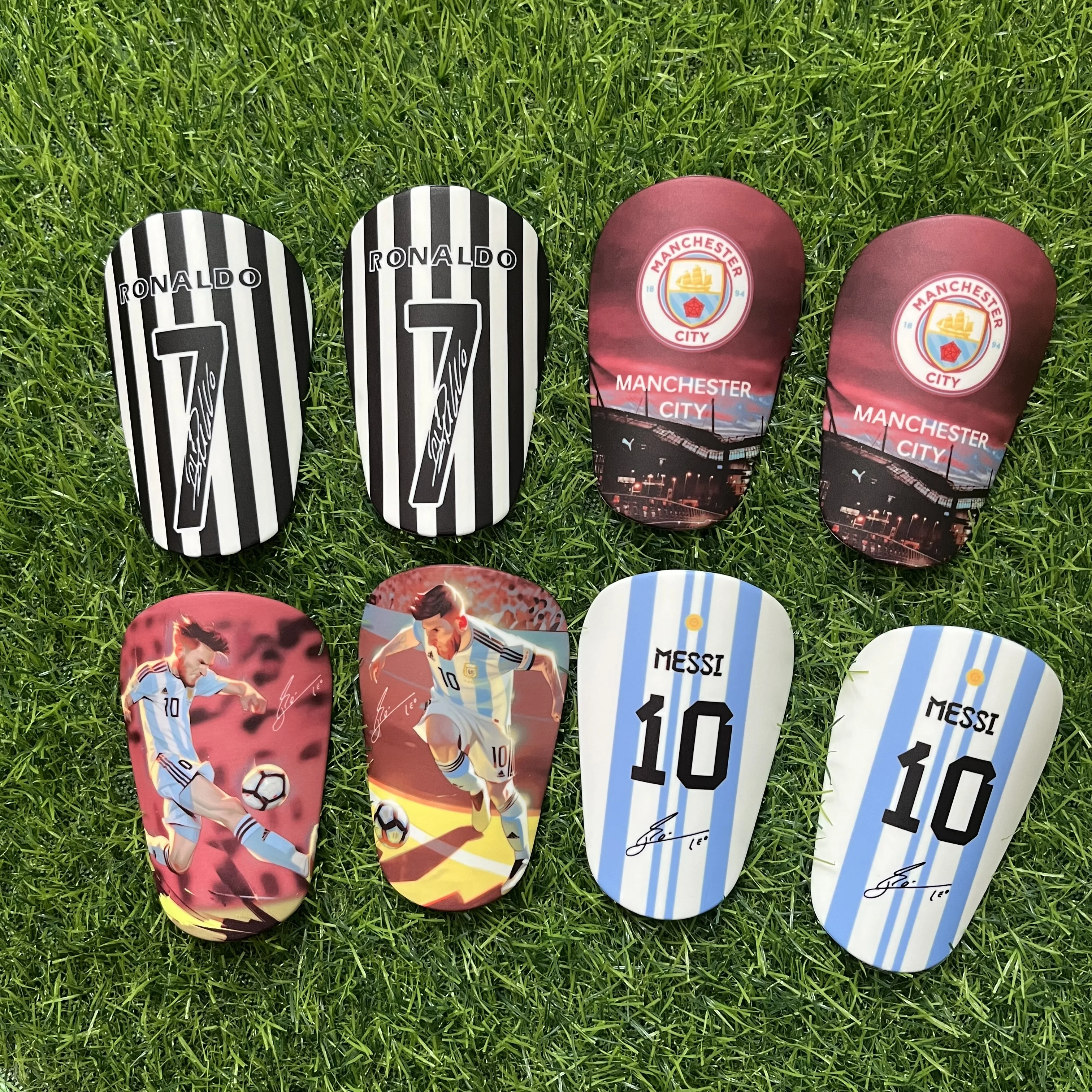 Custom Mini Soccer Shin Guards Pads 8*5cm & 10*6cm Small Knee Protector for Football Players & Arthritis Patients