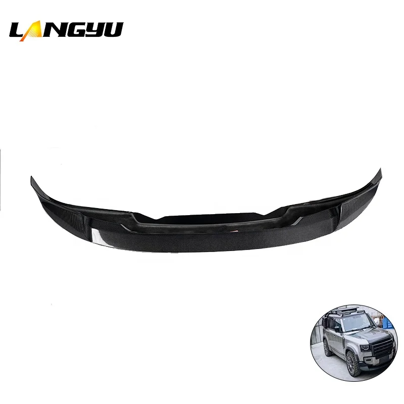 Car Parts Dry Carbon Fiber Front Diffuser Front Lip For Land Rover Defender 2020+
