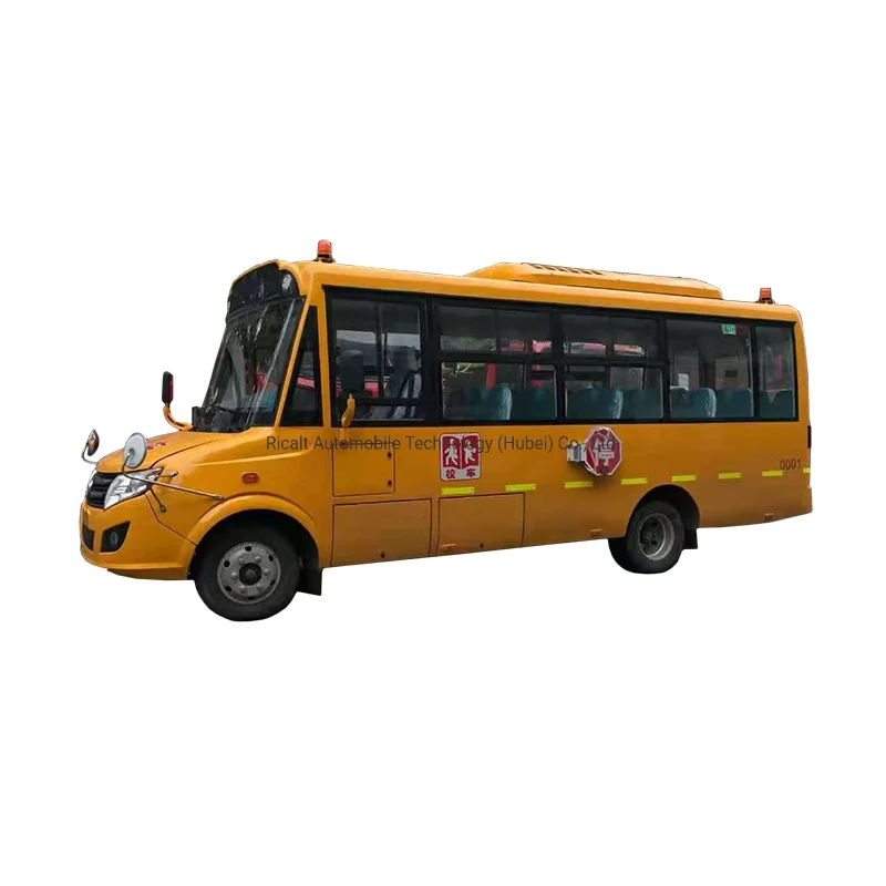 Dongfeng 4X2 New 11-36 Seats Children Bus Yellow Long Nose 5m School Bus for Children