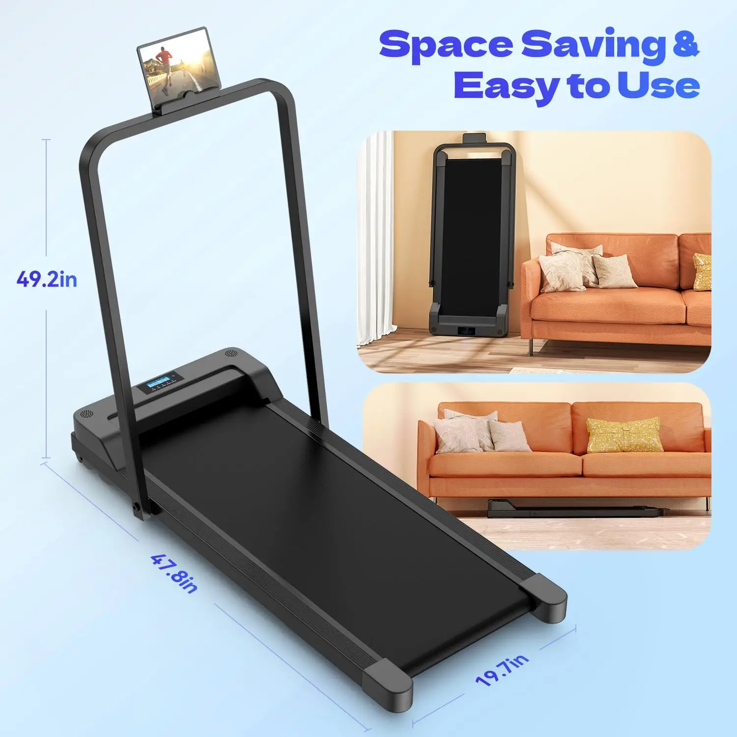 Walking pad office fitness Equipment Multifunctional Stepper Walking Machine Foldable Electric Treadmill