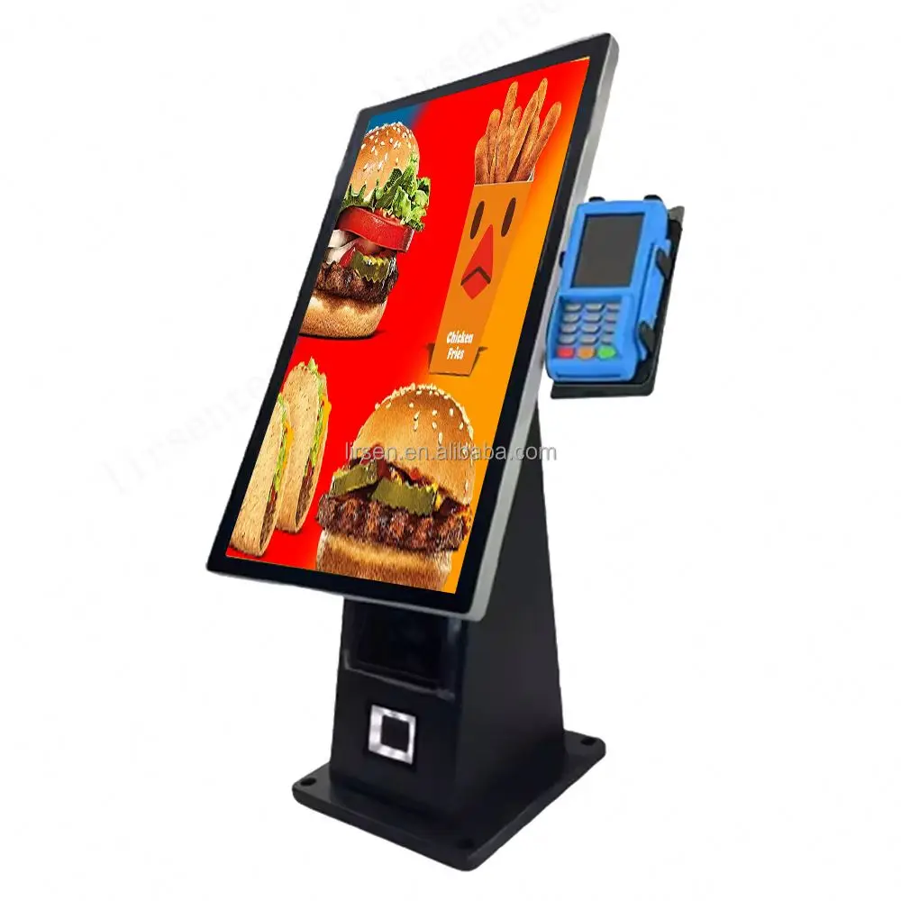 Настраиваемый цифровой сенсорный киоск самообслуживания для заказа QSR Android POS-терминал