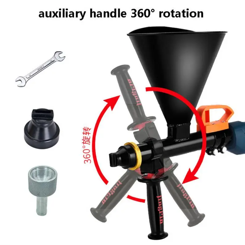 Electric Mortar Grouting Gun Portable Cement Caulking Gun Filling Grouting Machine for Tuck Pointing, Brick Work, Grouting