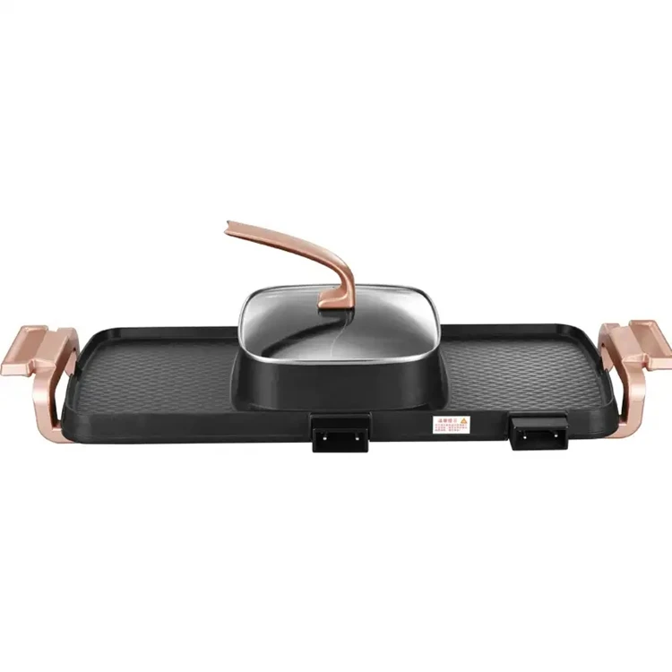 
220v Smoke-free And Non-stick Coating Indoor Electric Barbecue Korea Bbq Electric Grill Pan 