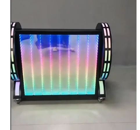 3D Infinity DJ booth Indoor Club Events Home Led DJ Booth Charming Led With Lights