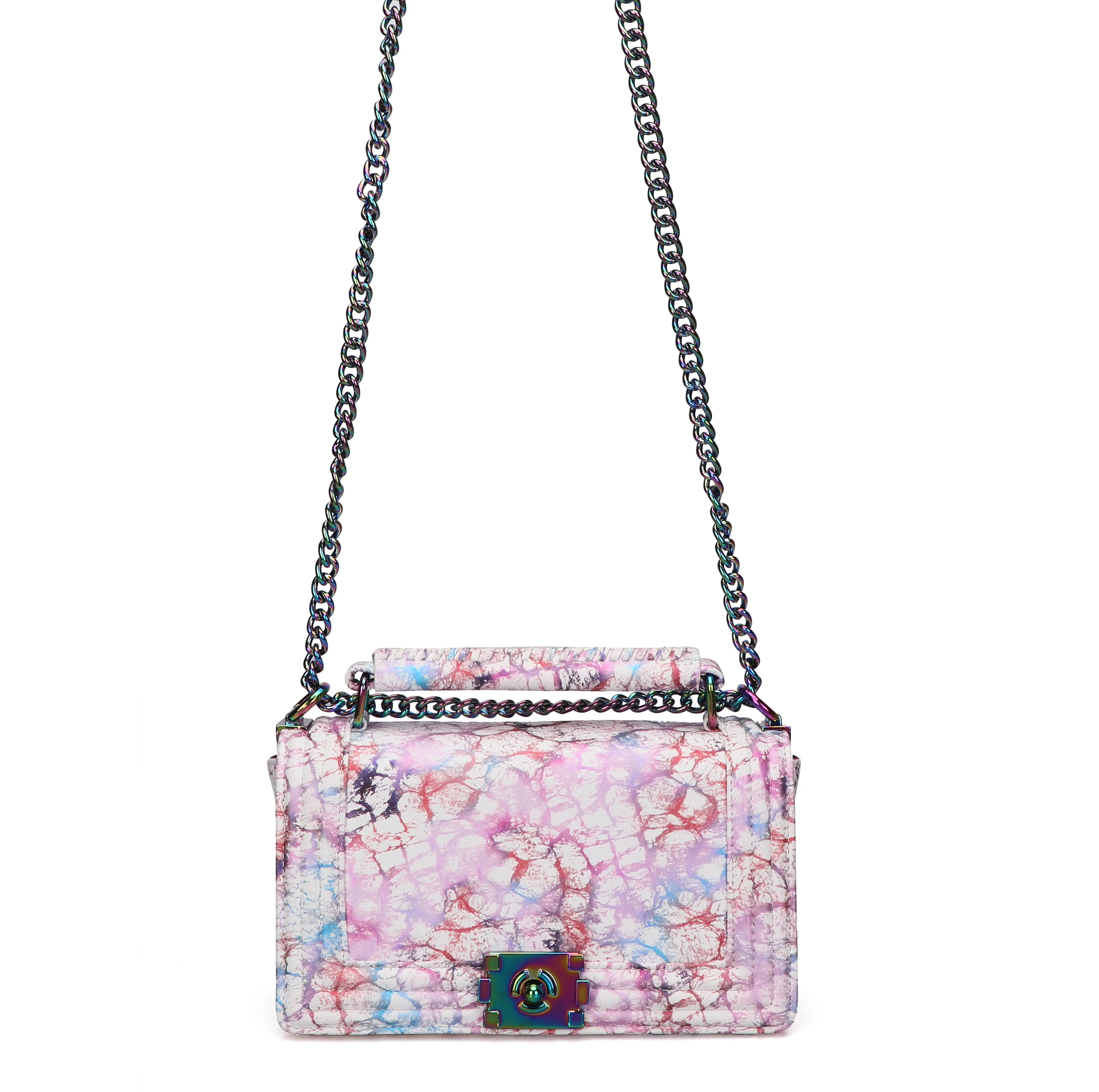 Amazon Trendy Custom Brand Designer Bag 2020 Handbags Women Leather Marble Purses