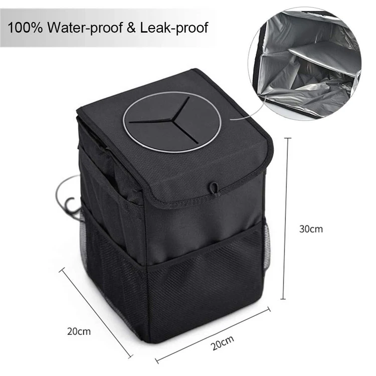 Wholesale cheap waterproof mini car trash can  Foldable mini trash can for car  car trash can auto