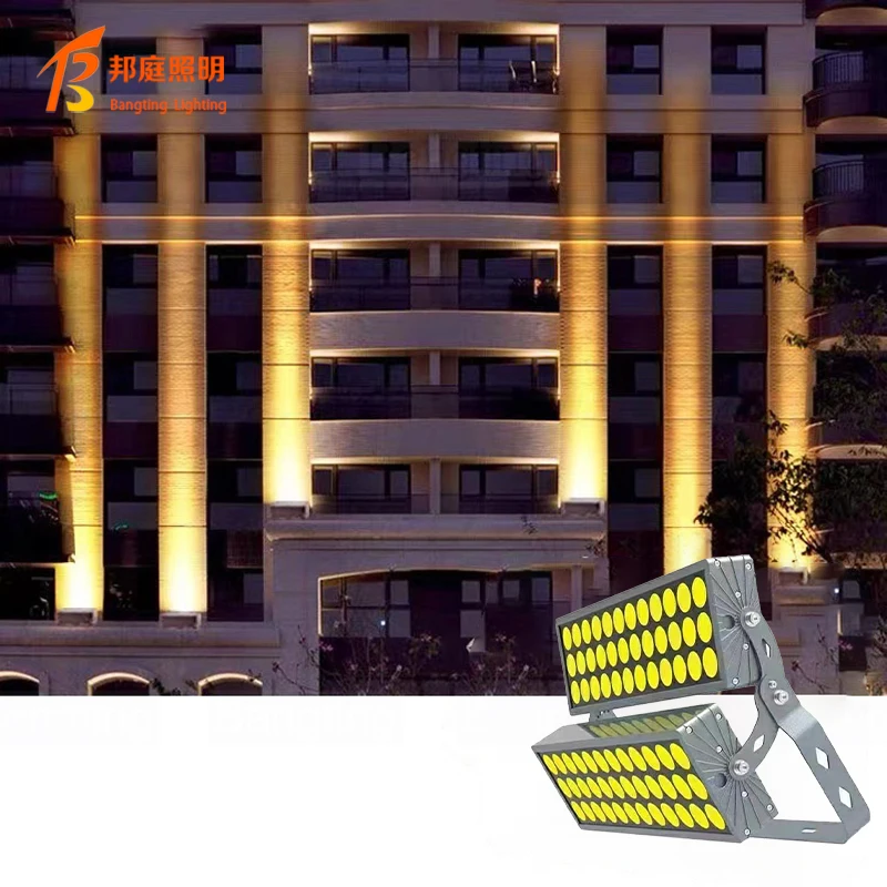 216w DMX RGB Facade Led Wall Washer Spotlight DC24V  Warm White Dimmable Exterior Floodlight Outdoor Landscape Lighting