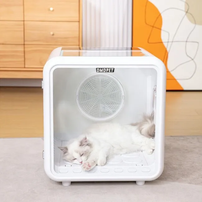 Automatic Pet Dryer for Cats and Small Dogs - Ultra Quiet Dog Hair Dryer with Smart Temperature Control and 360 Drying