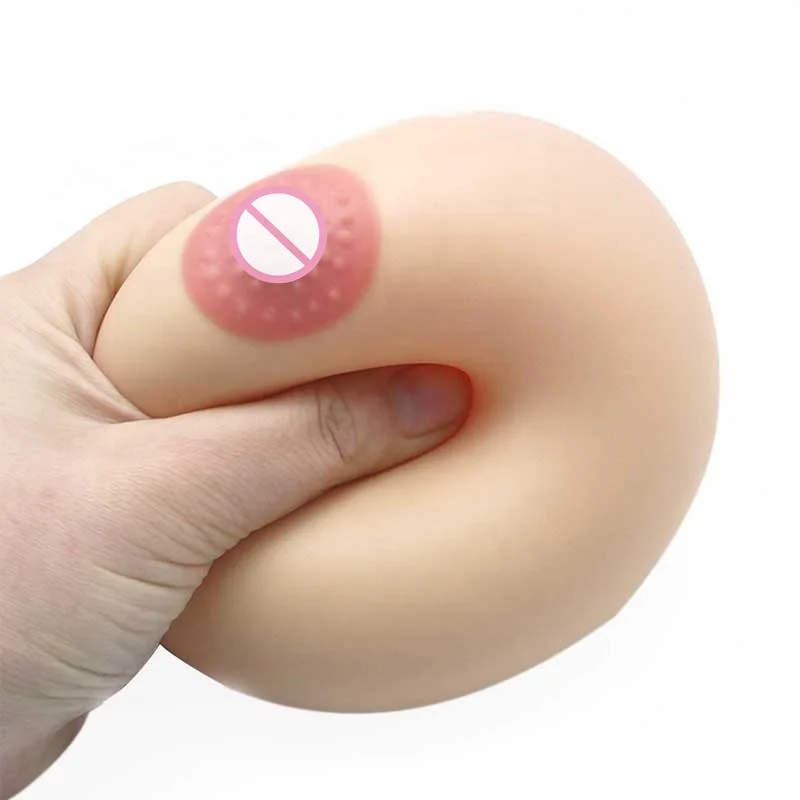 Soft Rubber Breast Boob Anti Stress Ball Big Boobs Toys Stress Relief Ball Party Novelty Gift for Men