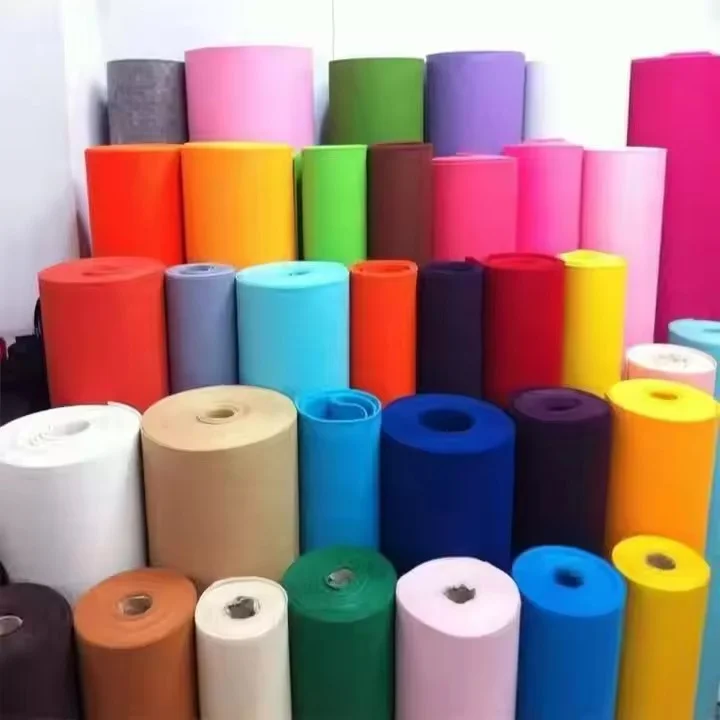 Polyester Geotextile Needle Felt Punched Nonwoven Fabric Customized Non-woven Fabrics 100% Polyester For Carpet