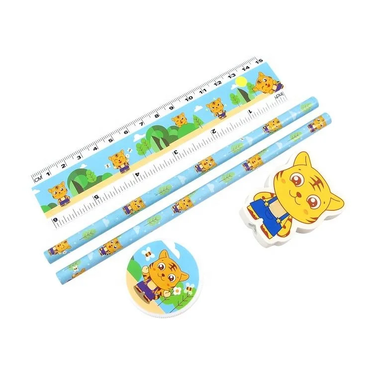 Copllent Promotional Stationery Set For Kids Customized Back To School Gifts Cute School Stationery