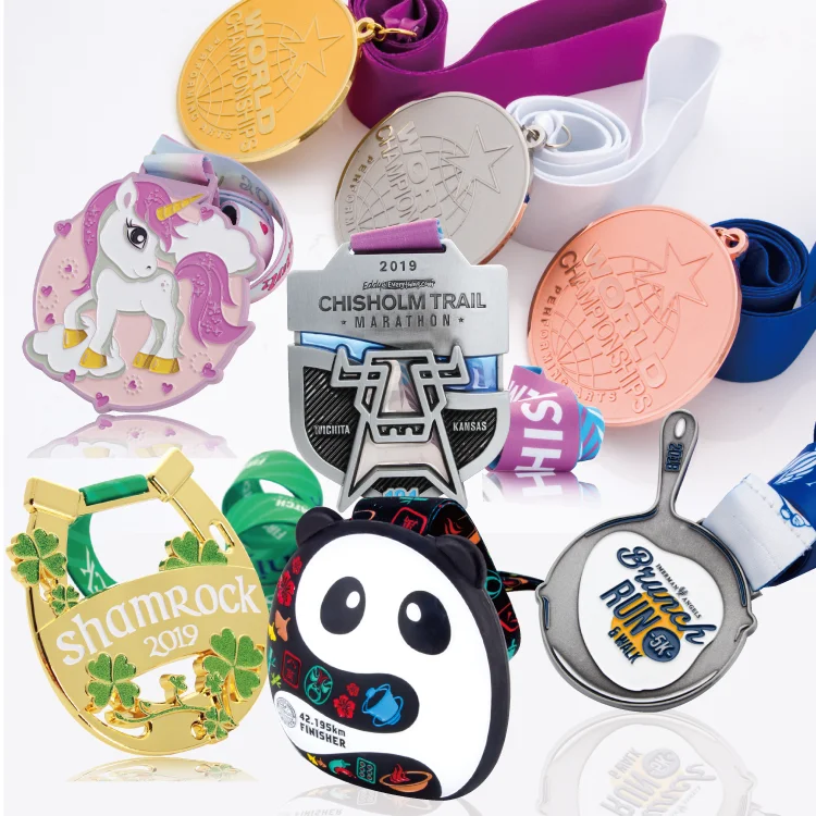 custom gold metal Marathon sport medals