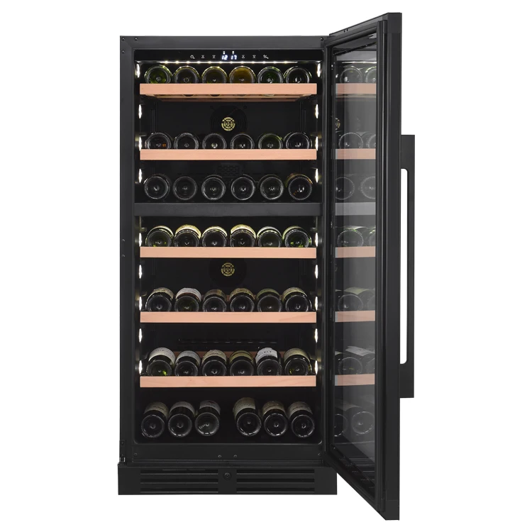 VI120DT Electrical Compressor Wine Cabinet Refrigerator 104 bottle Wine Cooler Fridge Energy Saving Built in Wine Cellar