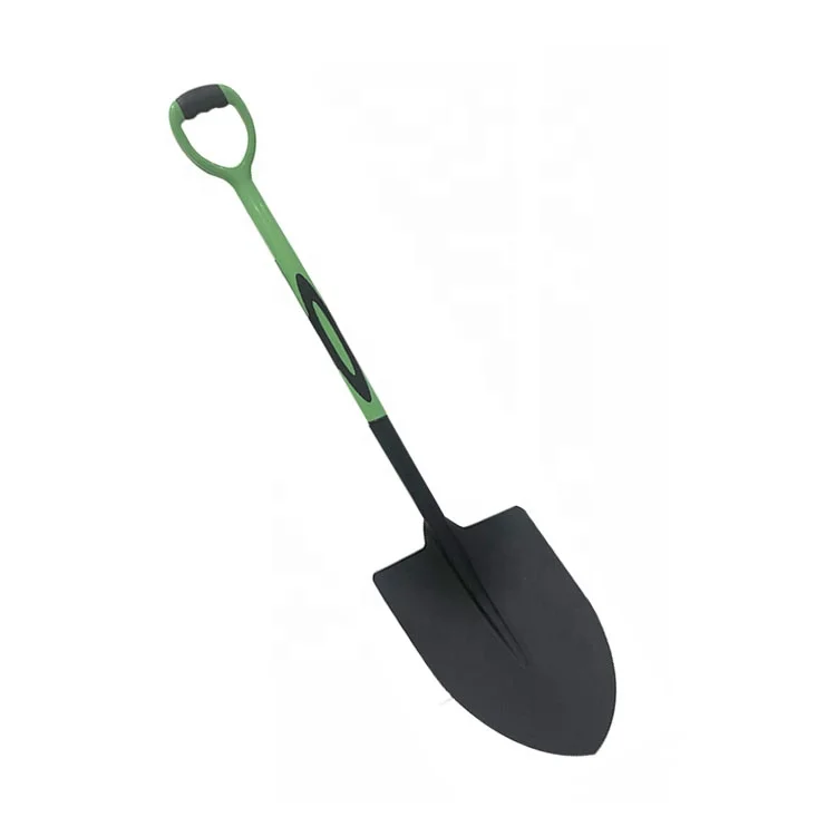 Carbon steel agriculture farming fiberglass handle garden spade shovel