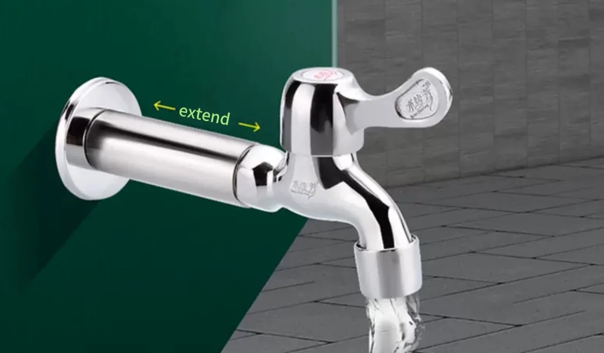 201 Stainless Steel Extension Fittings Faucet Connector Plated Female Fittings Customized Extension Pipe Fittings