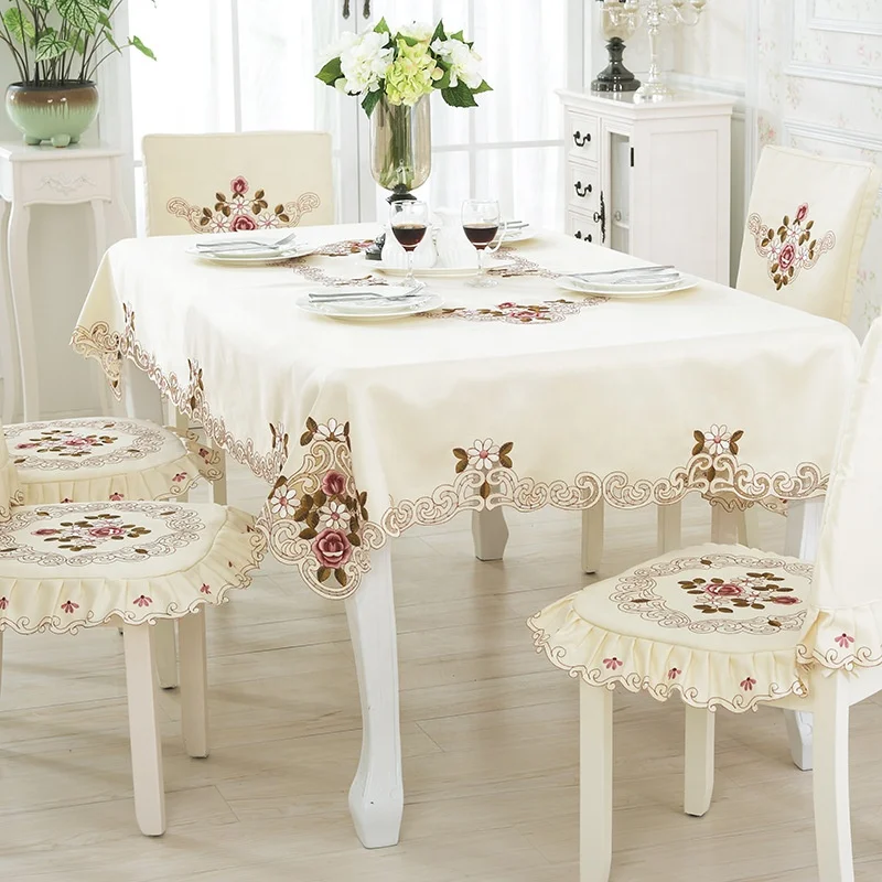 hot selling 2022 Fancy Tablecloth Embroidered Table Cloth Wholesale Modern Table Cloth turkish table cloth embroidered