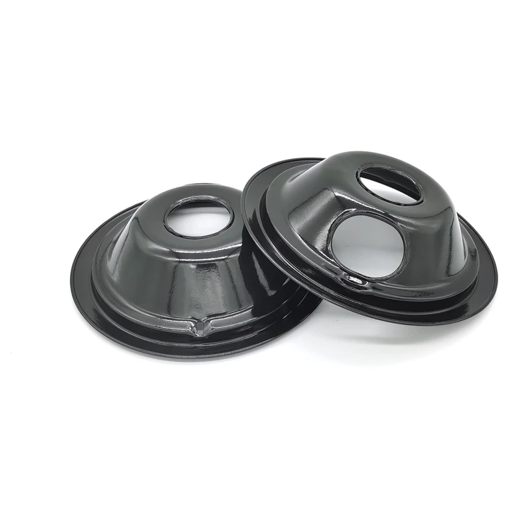 2021 New Black Customizable Electric Stove Accessories 6-inch Pan Tray And Stove Drip Pans