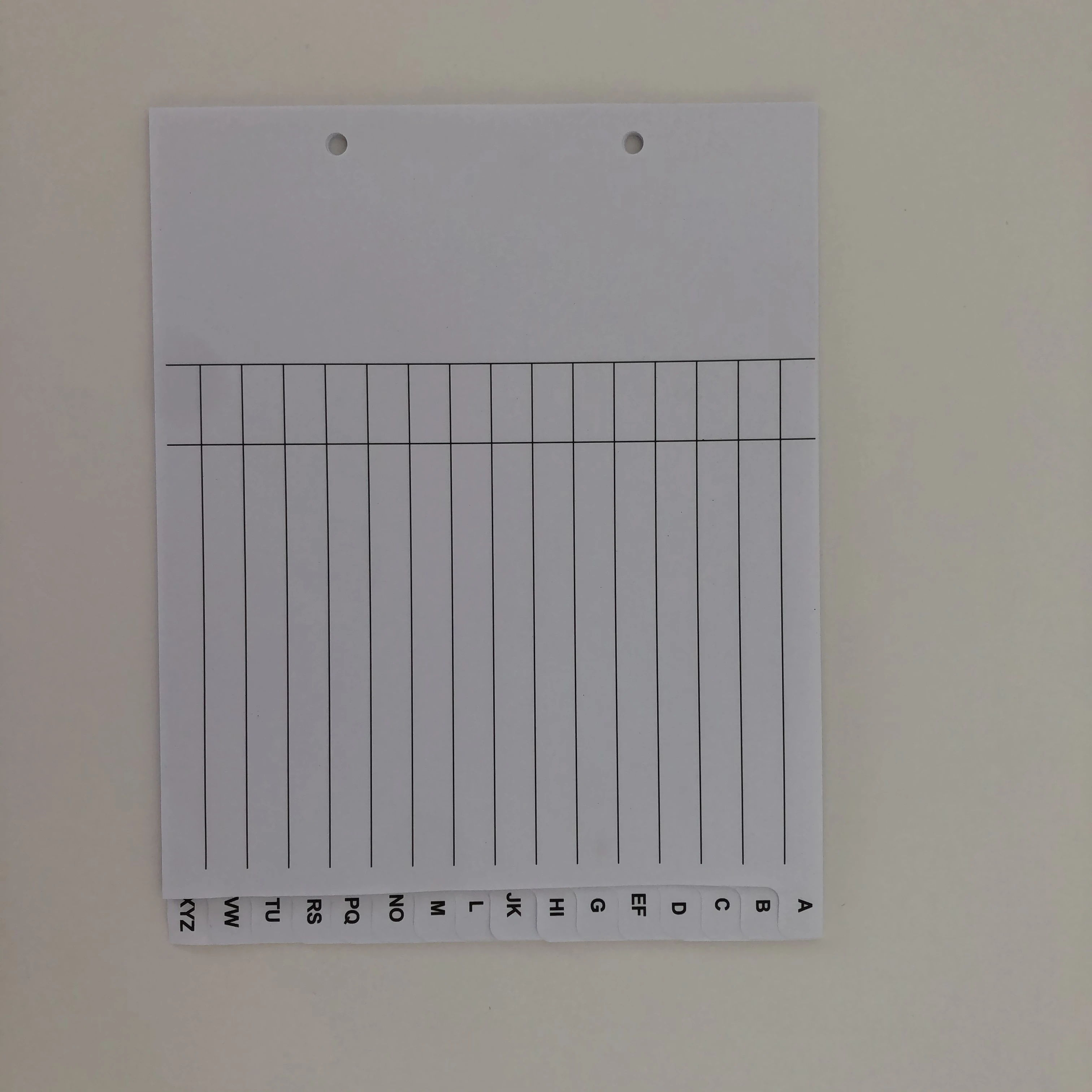 
Recycled Paper A-Z Index Divider 