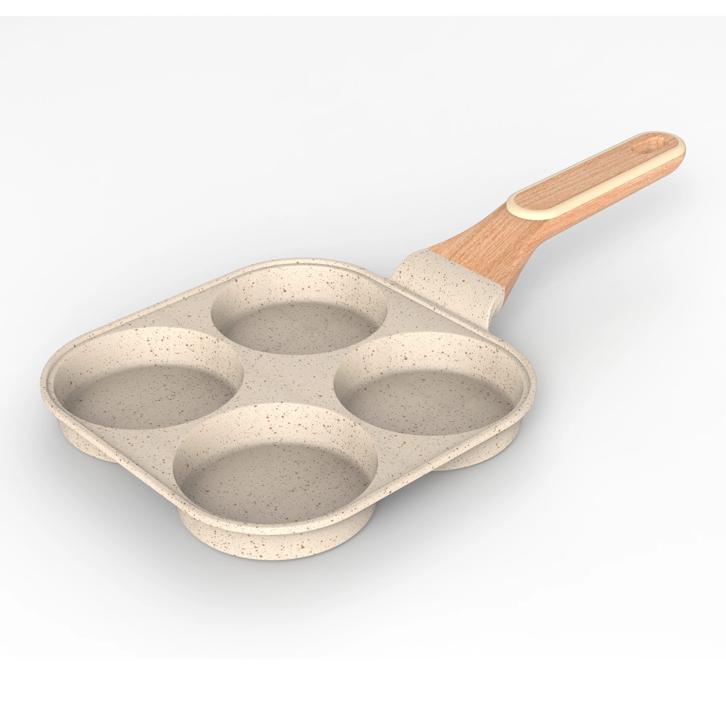 BESCO Special design series  four cup egg frying pan pancake pan non stick frying pan for baby