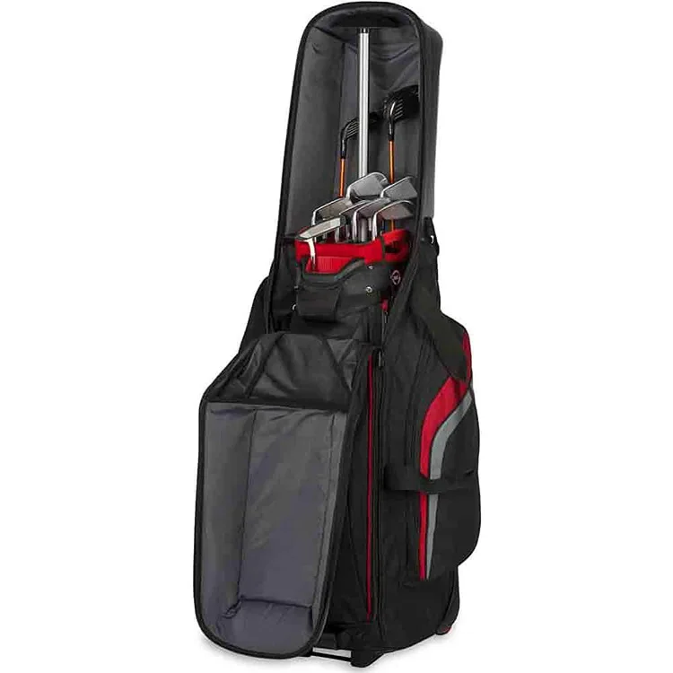 High Quality wholesale Hard Top Golf Travel Cover Bag Portable Folding Golf Aviation Bag With Wheels