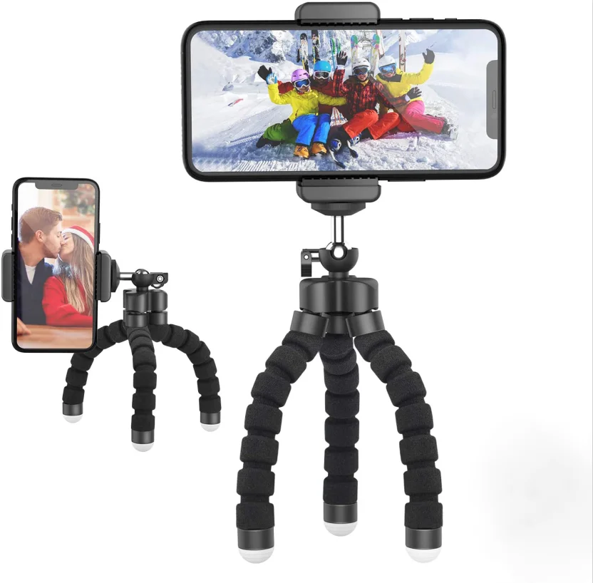Wholesale Metal Aluminium Sport Camera Phone Tripod Stand Holder Premium Smart Small Selfie Stick Octopus Phone Tripod with 1/4