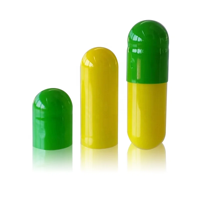 Size 0 Empty Gelatin Capsules Separated Opaque Capsule
