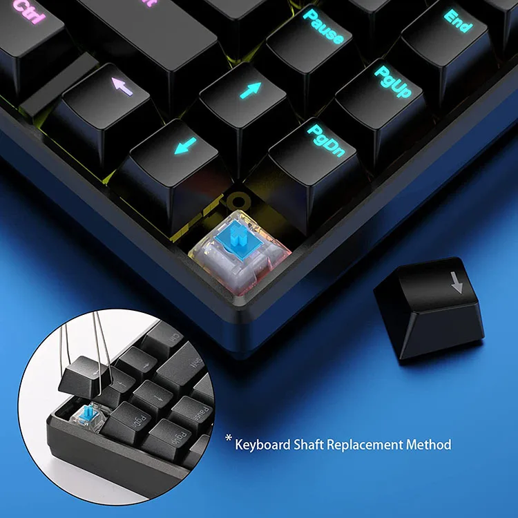 Mechanical keyboard K2 Monitor Universal Mobile Phone Computers Dual Screen Extender Portable 2 in 1 Keyboard