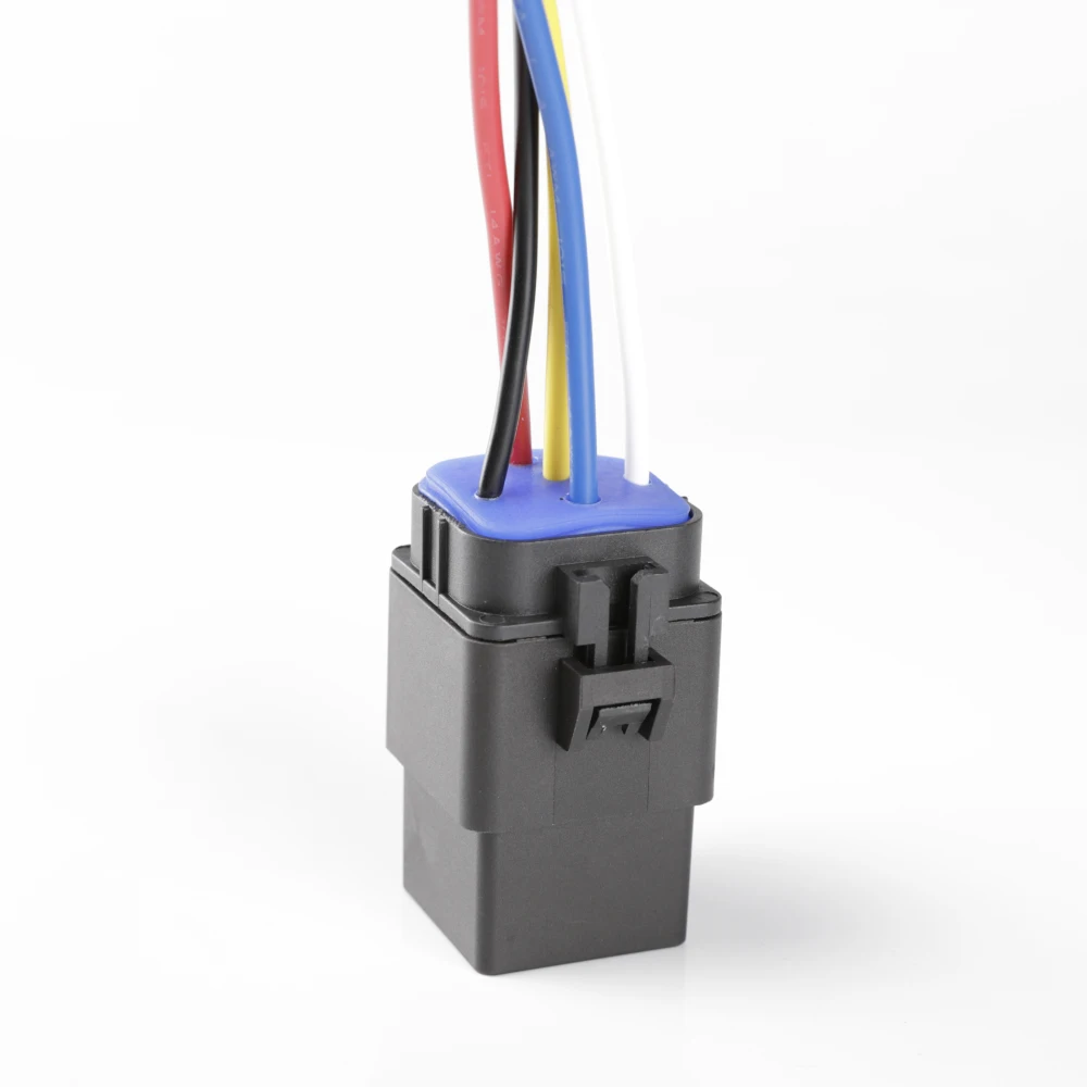 SPDT 5 Pins Waterproof auto relay 12V 40A Heavy Duty Relay Kit and Harness Set For Automotive Car