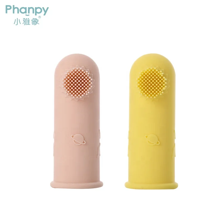 PH719485 Most Selling Silicone Teething Finger Toothbrush for Babies