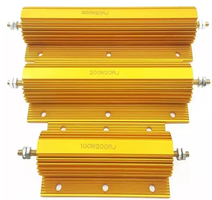 Aluminum   Breaking Wirewound Resistor 0.1R 0.2R 100R 500R 1K 2K  200w Rx24