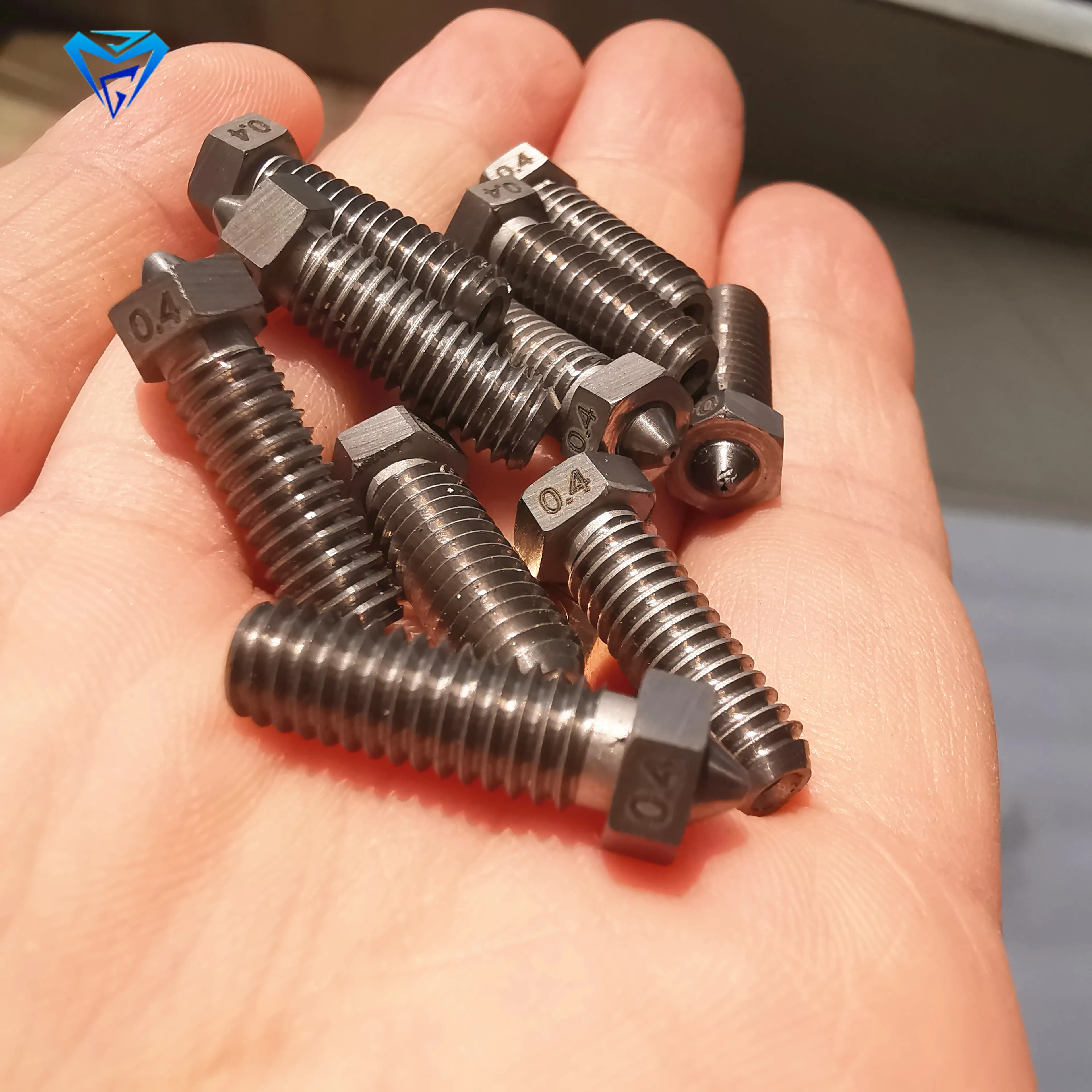 In stock tungsten carbide cemented  3d printer volcano nozzle