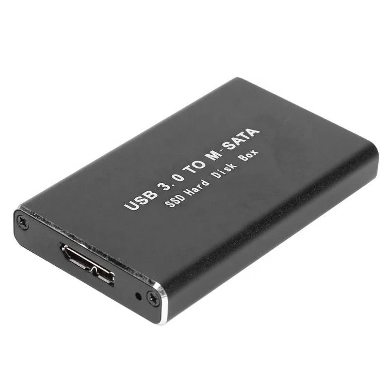 MSATA к USB 5 Гбит/с USB 3,0 mSATA корпус для USB3.0 mSATA корпус жесткого диска адаптер M2 жесткий диск SSD Внешний HDD Мобильный Box Корпус для внешнего жесткого диска