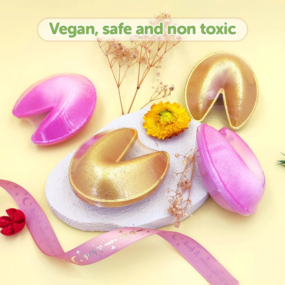 BBC fortune cookies gold bath bomb dessert bath bomb massage shower set single product