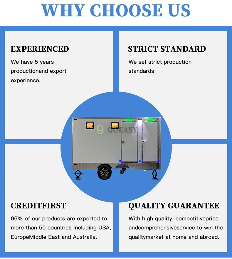 Brand New Portable Vip Luxury Restroom Showers For Sale Mobile Toilet Trailer