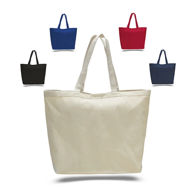 Складная Экологически чистая пляжная Холщовая Сумка-тоут с логотипом на заказ