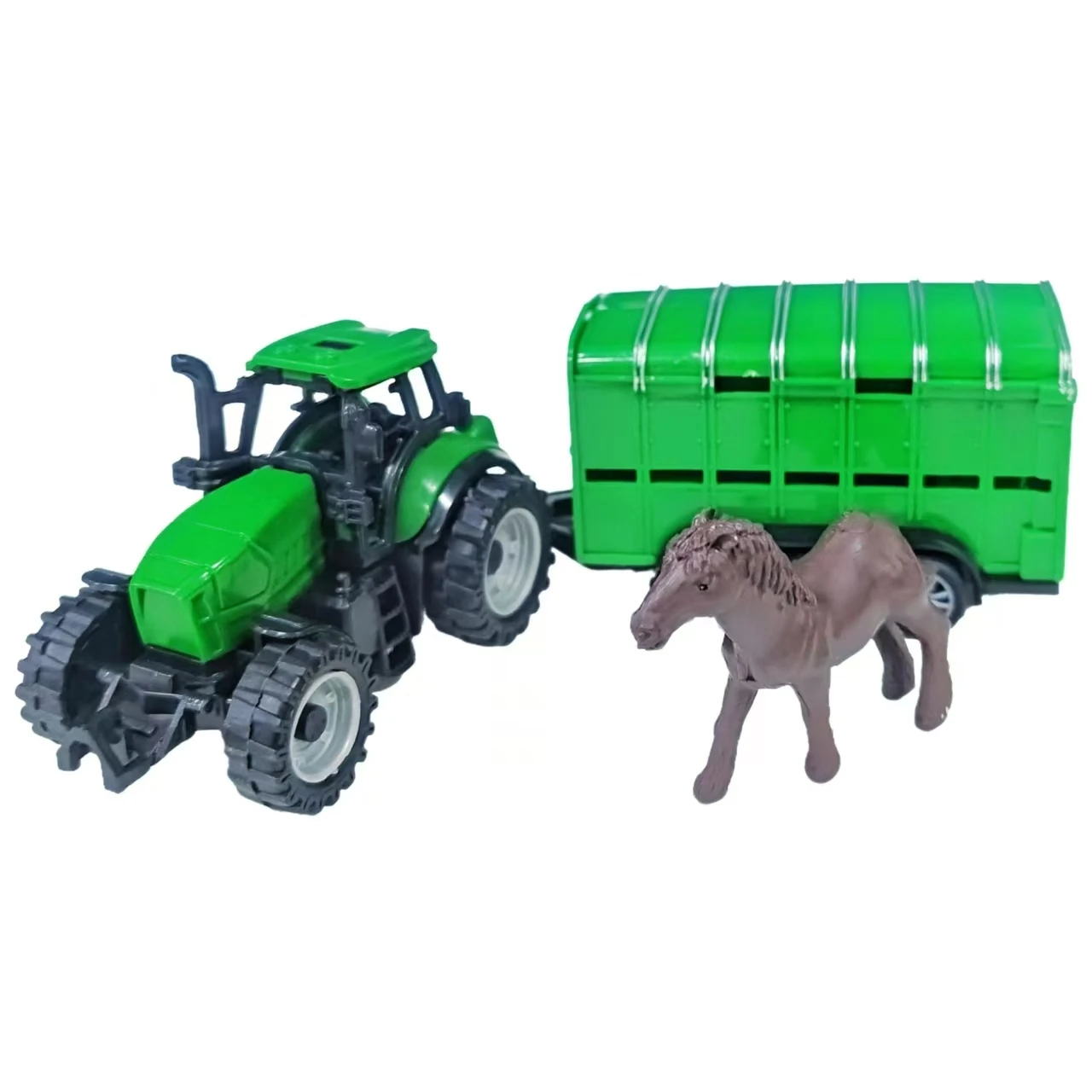 Hot Selling Farm Vehicle Toy Sliding Farmer Truck With Container Realistic Design Assembly Durable Construction Toy Car For Kids