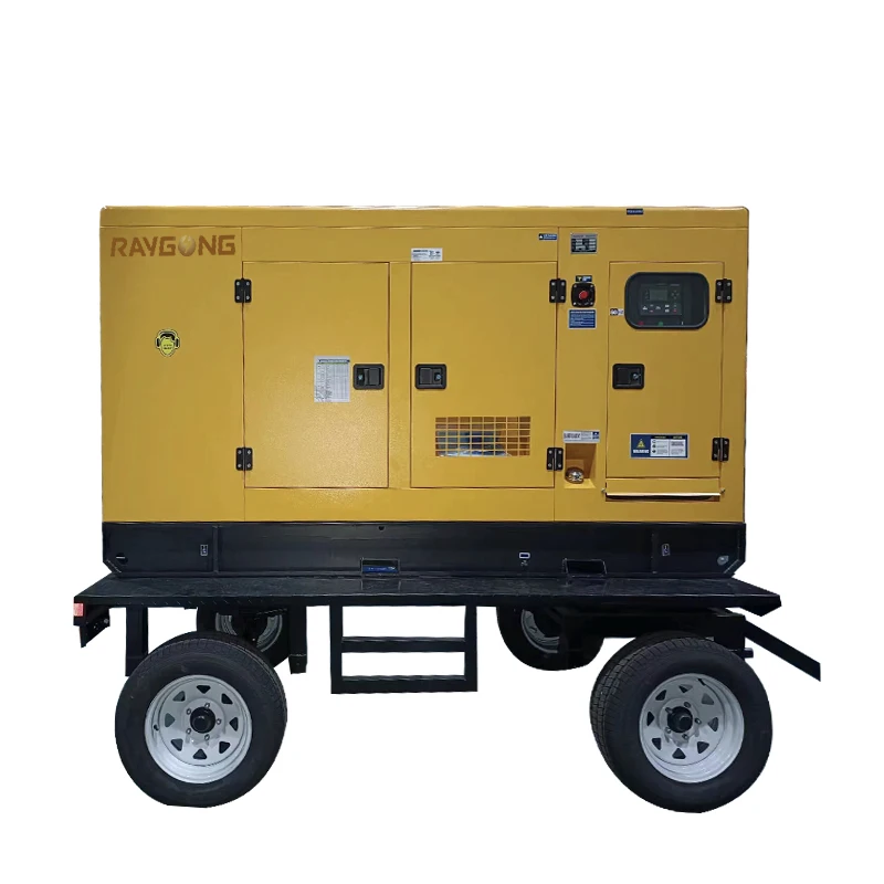 Chinese Richardo  WEICHAI ENGINE diesel generator 50 kva 100kva groupe electrogene diesel with trailer