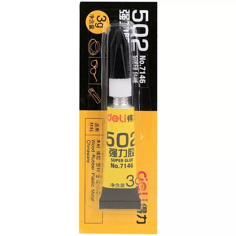 Zige Super Glue 502 Fast Drying Universal Adhesive Quick Plastic Metal Wood Rubber Special