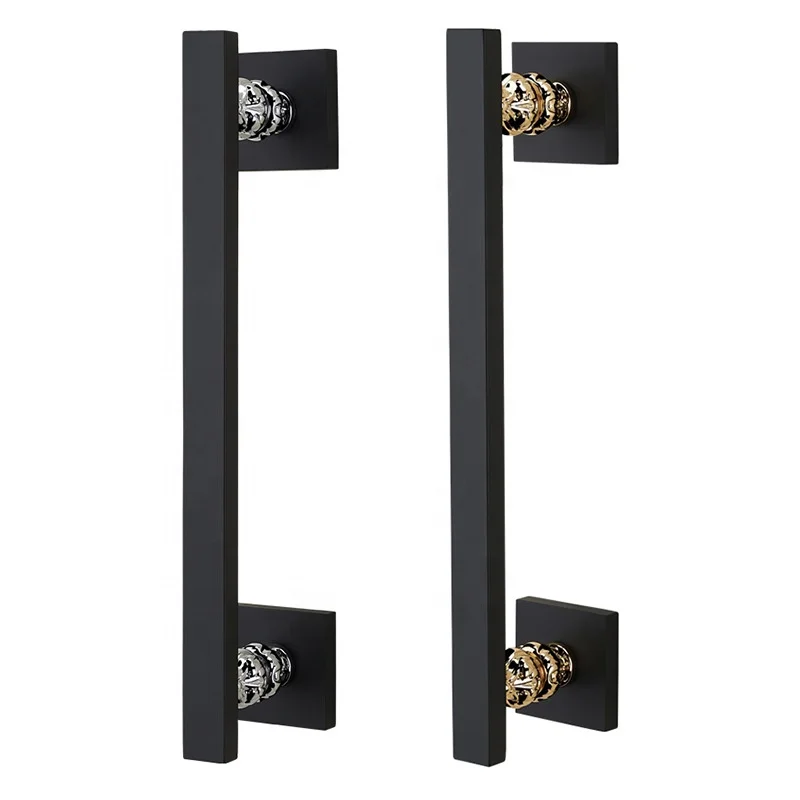 Полностью медная кованая яркая Золотая дверная ручка сплит большая ручка простой европейский внутренний деревянный дверной замок