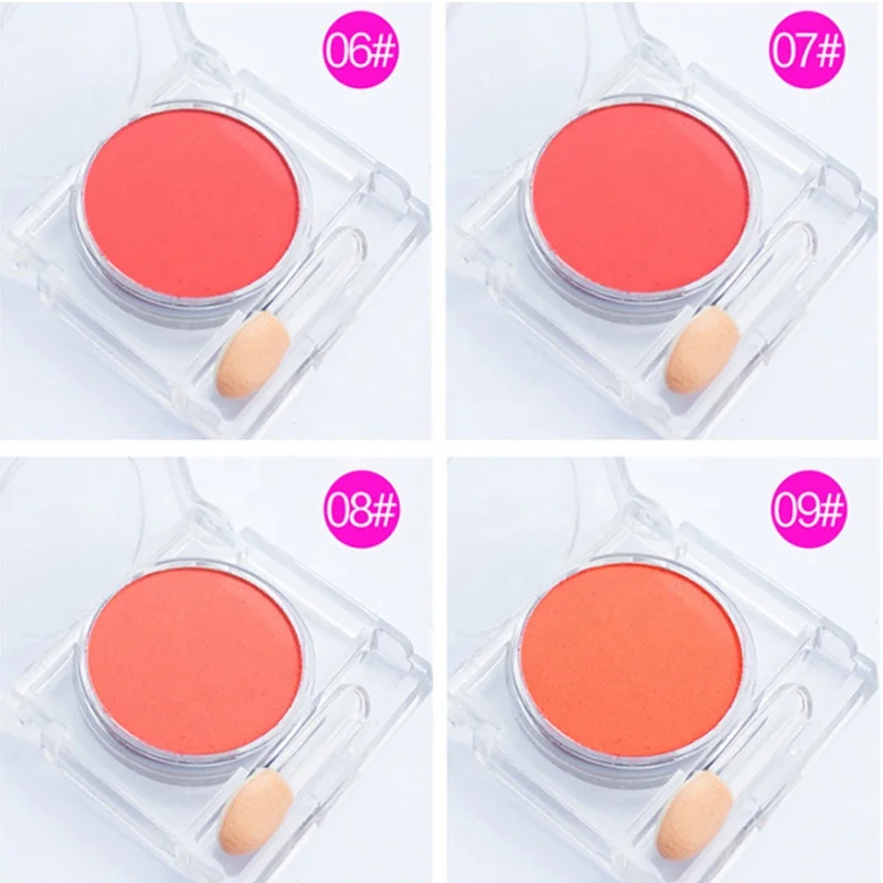 Oem your own logo face blush Equipped with cheek red brush