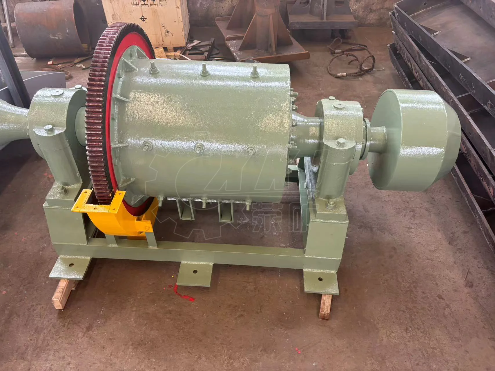 1500kg heavy high-quality small steel-lined ball mill for gold ore grinding