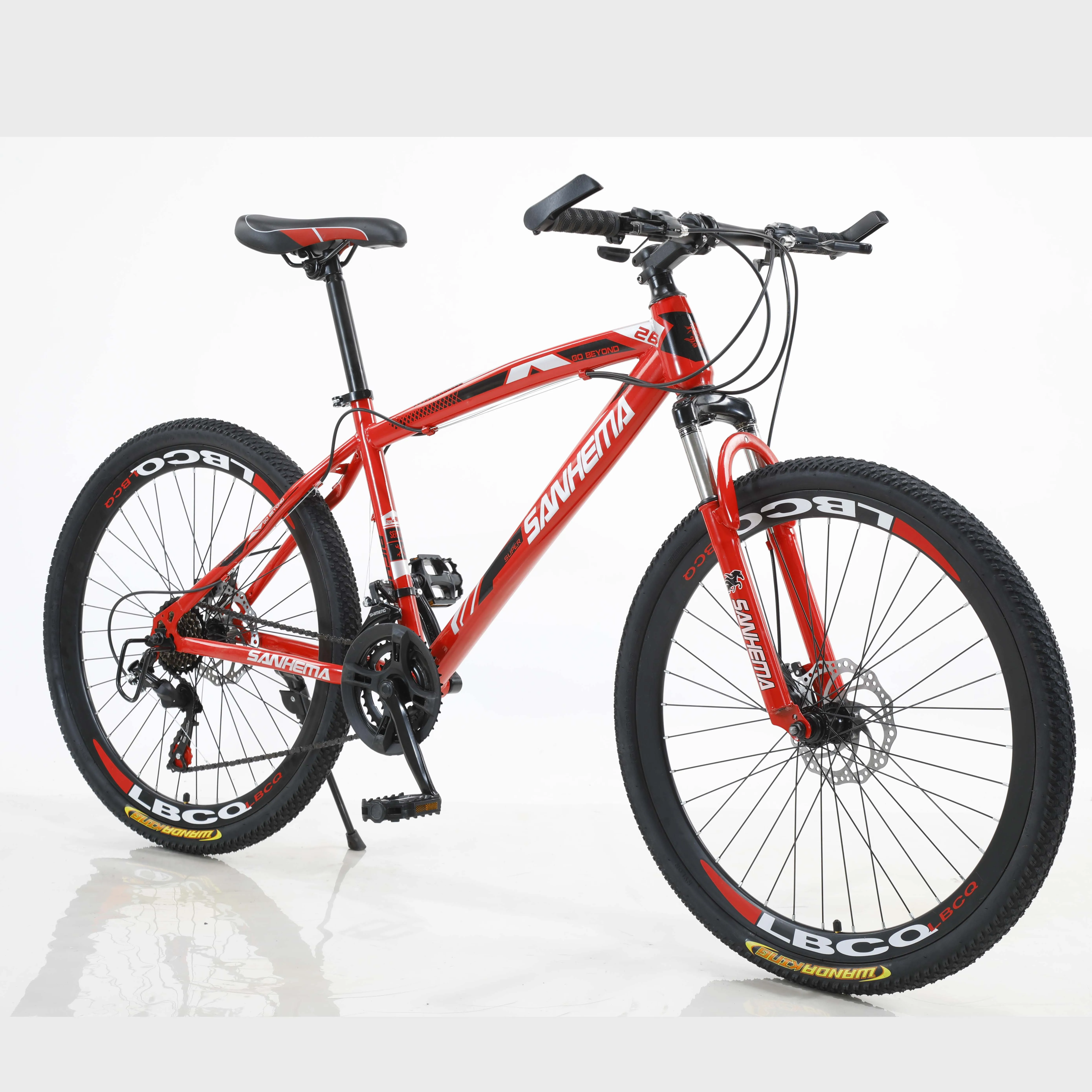 24 26 27.5 Inch 21 Speed Disc Brake Folding Steel Mountain Bike 24 Hour Manufacturer Warranty