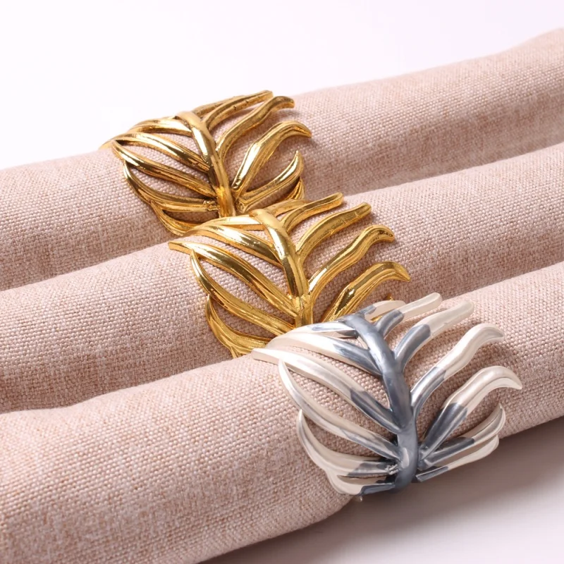 2024 Flowers new Hot selling china made christmas napkin ring for weddings