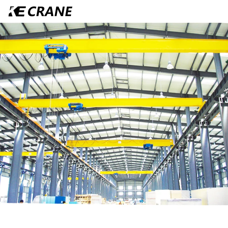 Electric single beam bridge overhead crane 10ton with hoist