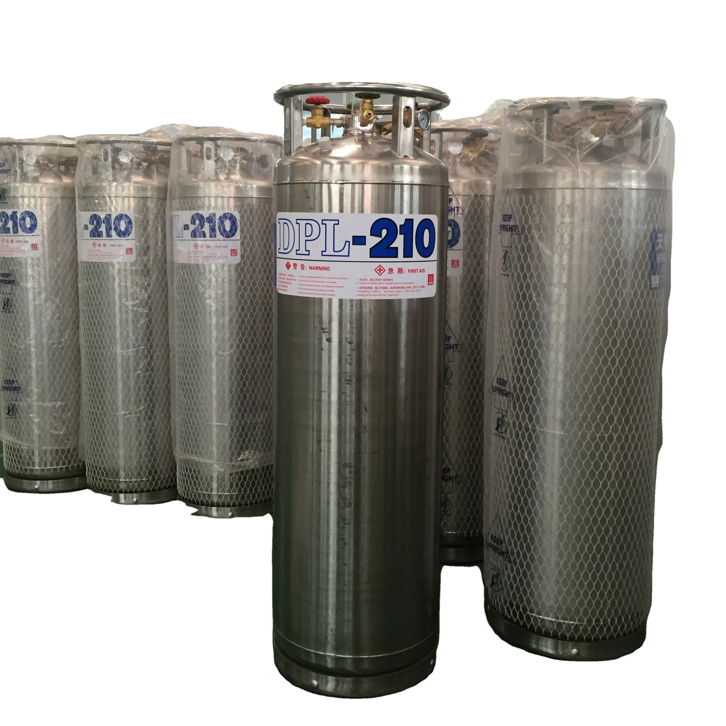 Hot-seller cryogenic tank Stainless Steel 175/195/210 Dewar Gas Tank For Liquid CO2 O2 N2 Argon LNG