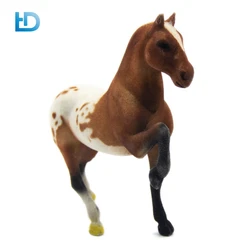 Wholesale Custom Home Decoration Plastic Brown Irregular Plastic Flocked Animal Toy